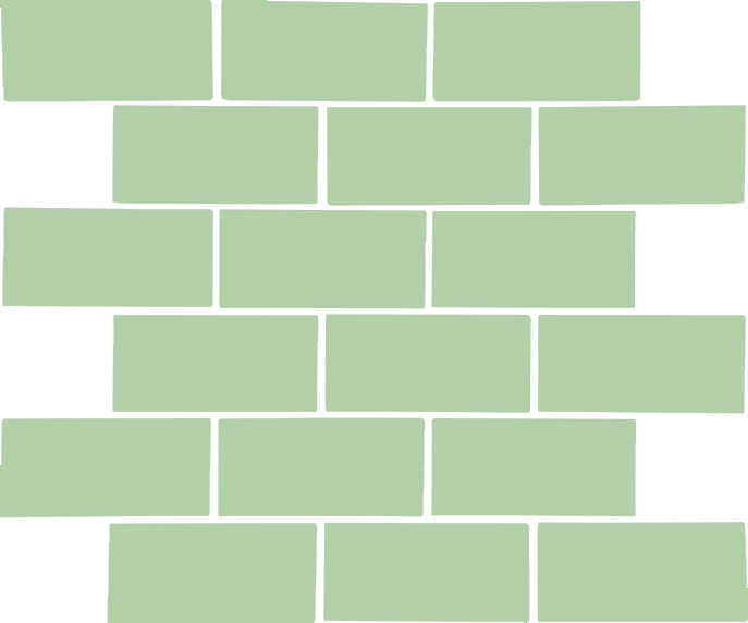 Glossy Finish Pista Gloss Tri Brick Bone Ceramic tile 286x292 mm