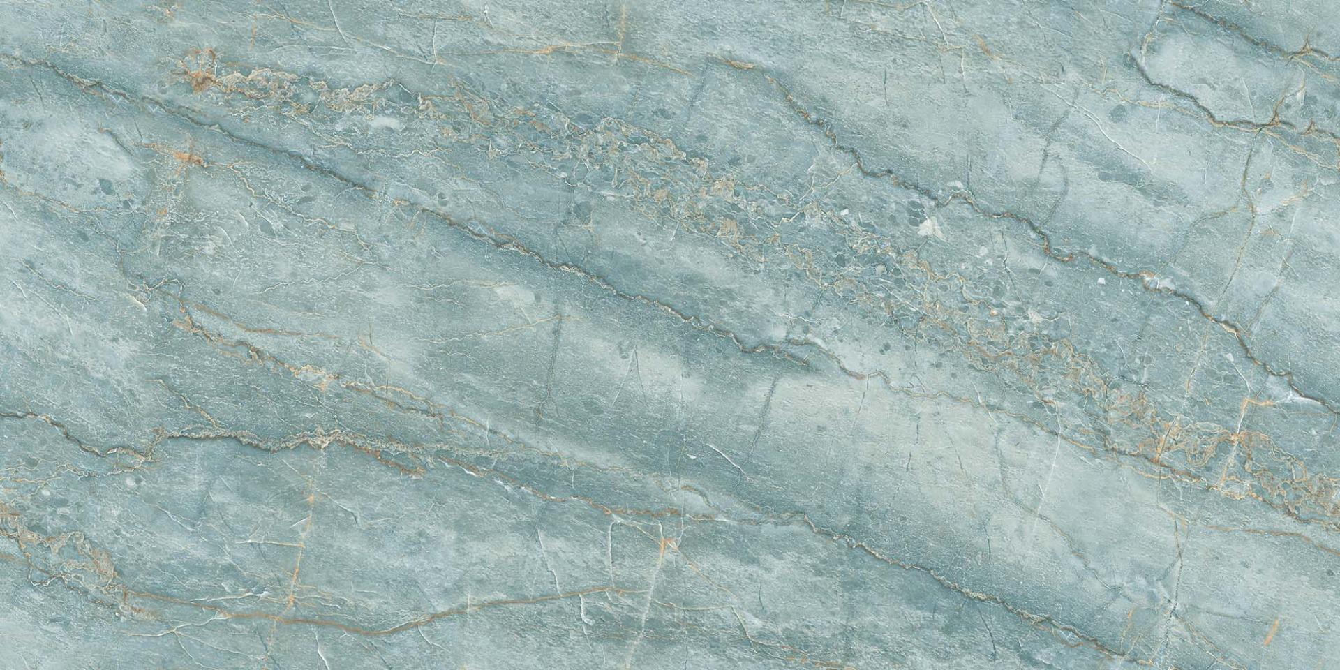 Glossy Finish River Aqua Endless Gloss Vitrified tile 600x1200 mm