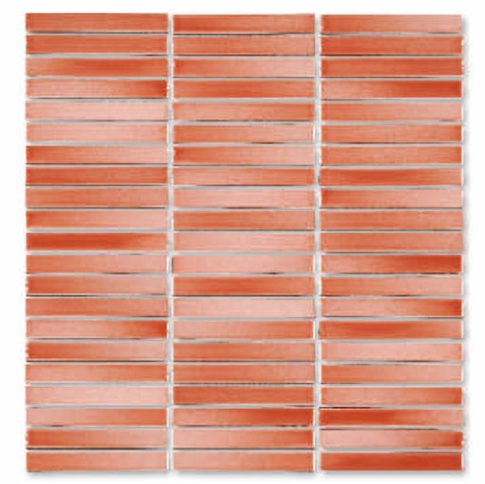 Glossy Finish Rosa Gloss 3D Stacked Bone Ceramic tile 285x300 mm
