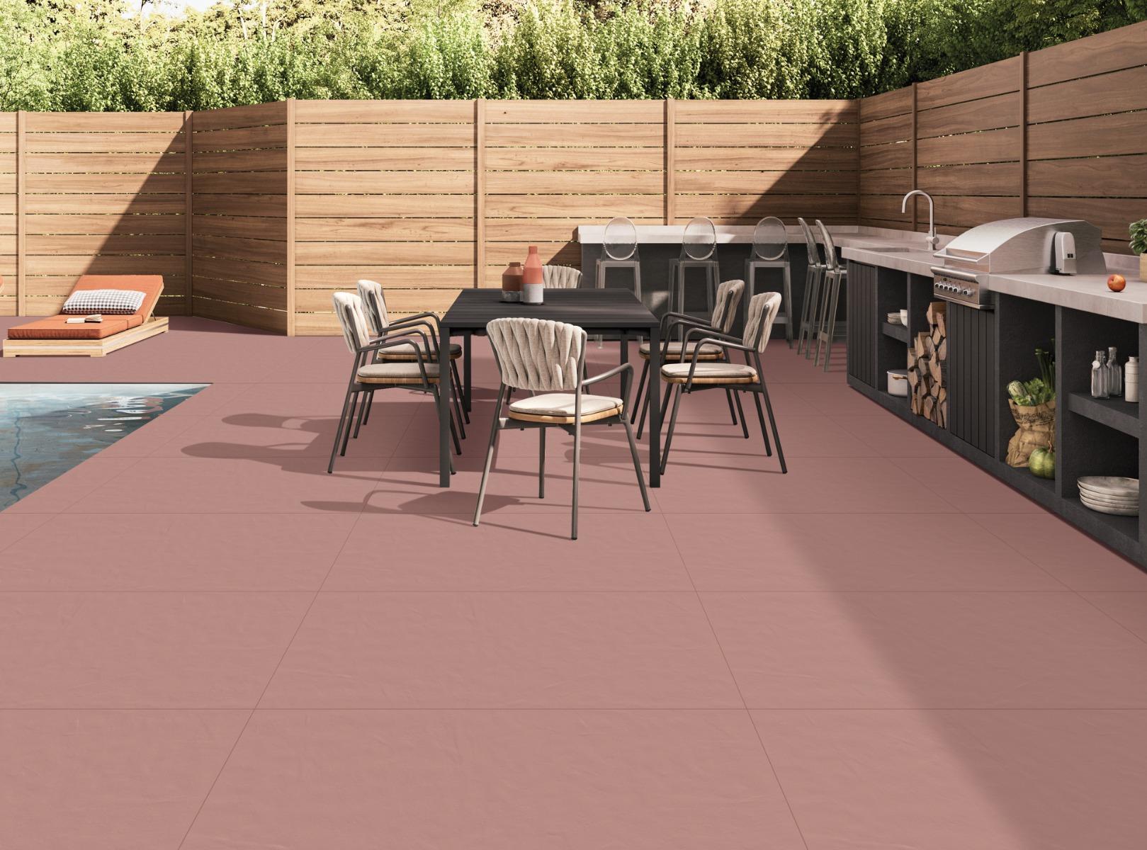 Matte Finish Rossa Unicolour Softpunch Full Body Vitrified Tiles Floor Tiles