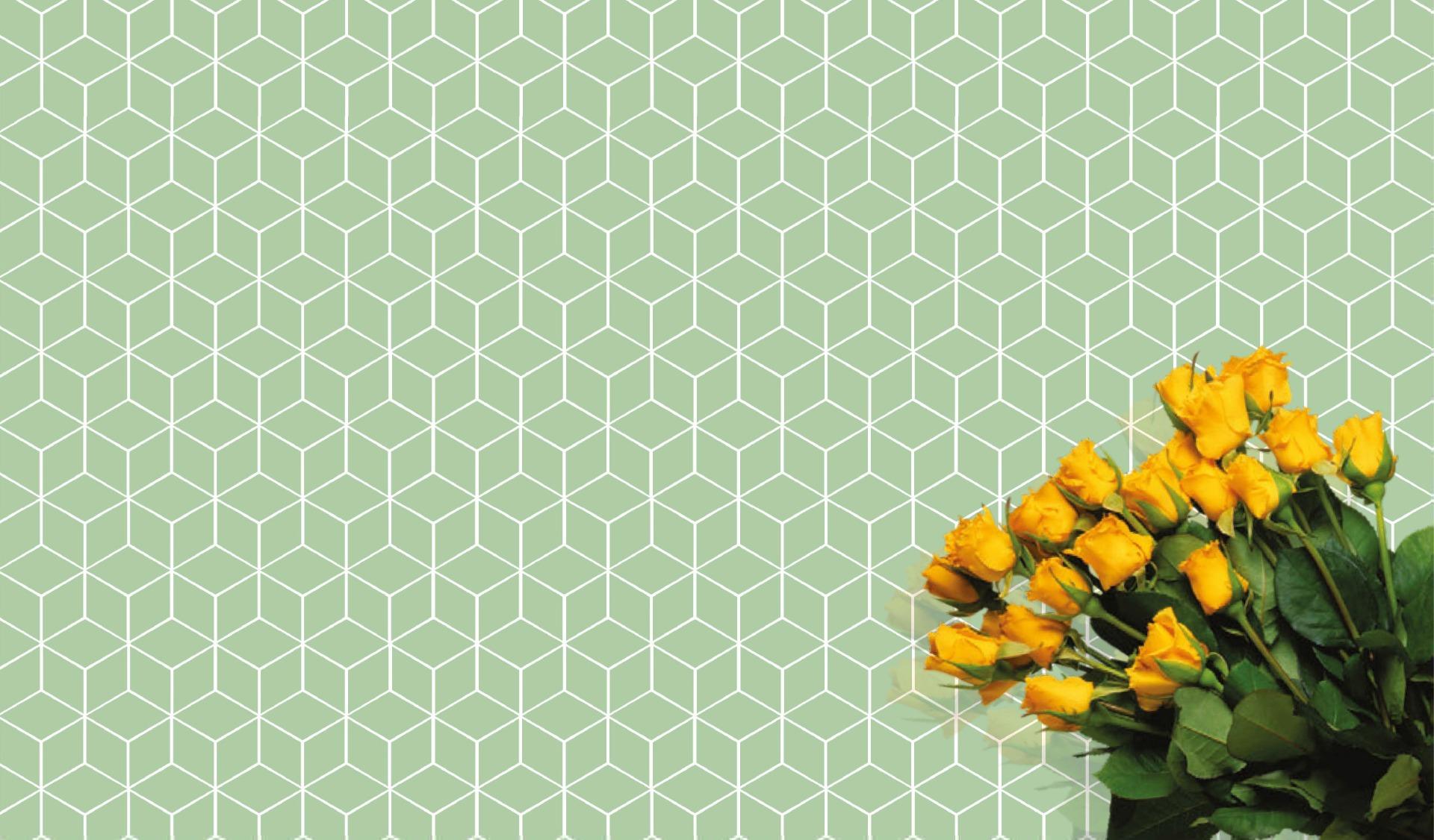 Glossy Finish Sage Green Gloss Cube Ceramic tile 265x310 mm