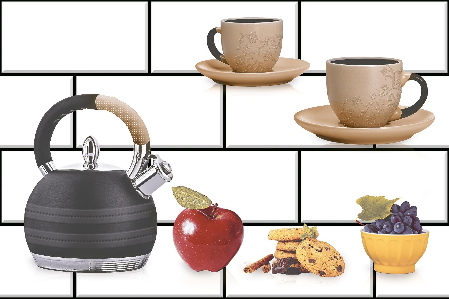Glossy Finish  SHG Brick Kettle Tea Cup HL Ceramic tile 300x450 mm