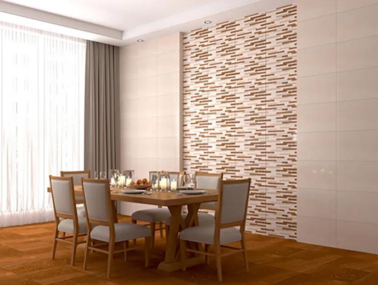 Matte Finish SFM Mahogany Wood Beige Ceramic tile 300x300 mm