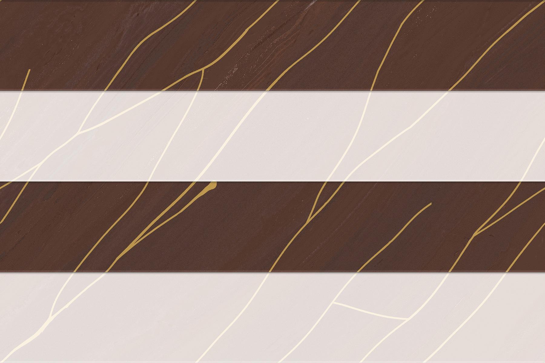 Glossy Finish  SHG Brown Streak Dusk Strip HL Ceramic tile 300x450 mm