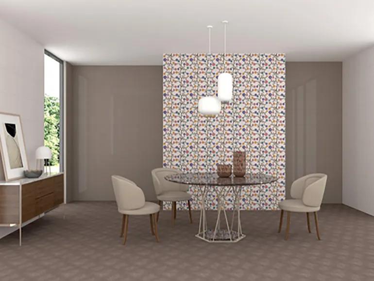 Glossy Finish SHG Floral Arabic Grid HL Ceramic tile 300x450 mm