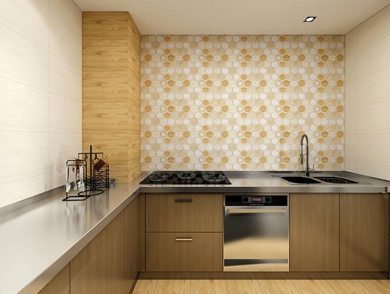 Matte Finish SBG Oak Hardwood Creama   Ceramic tile 300x450 mm
