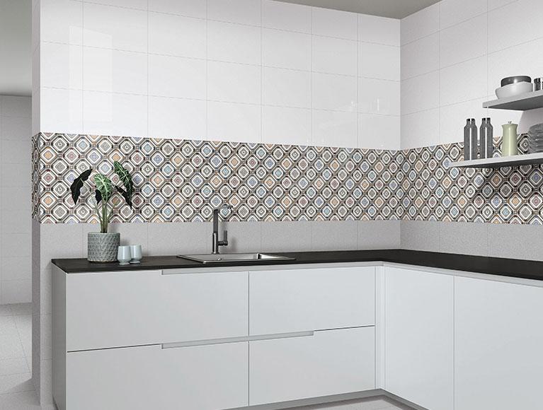 Glossy Finish  SBG Grey DK Silica Sand Ceramic tile 300x450 mm