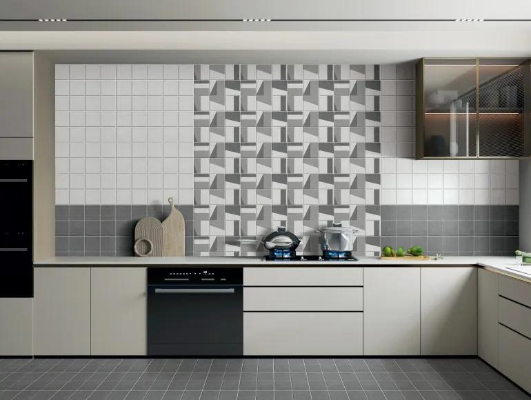 Matte Finish  SFM Grey DK Square 2by2 Ceramic tile 300x300 mm