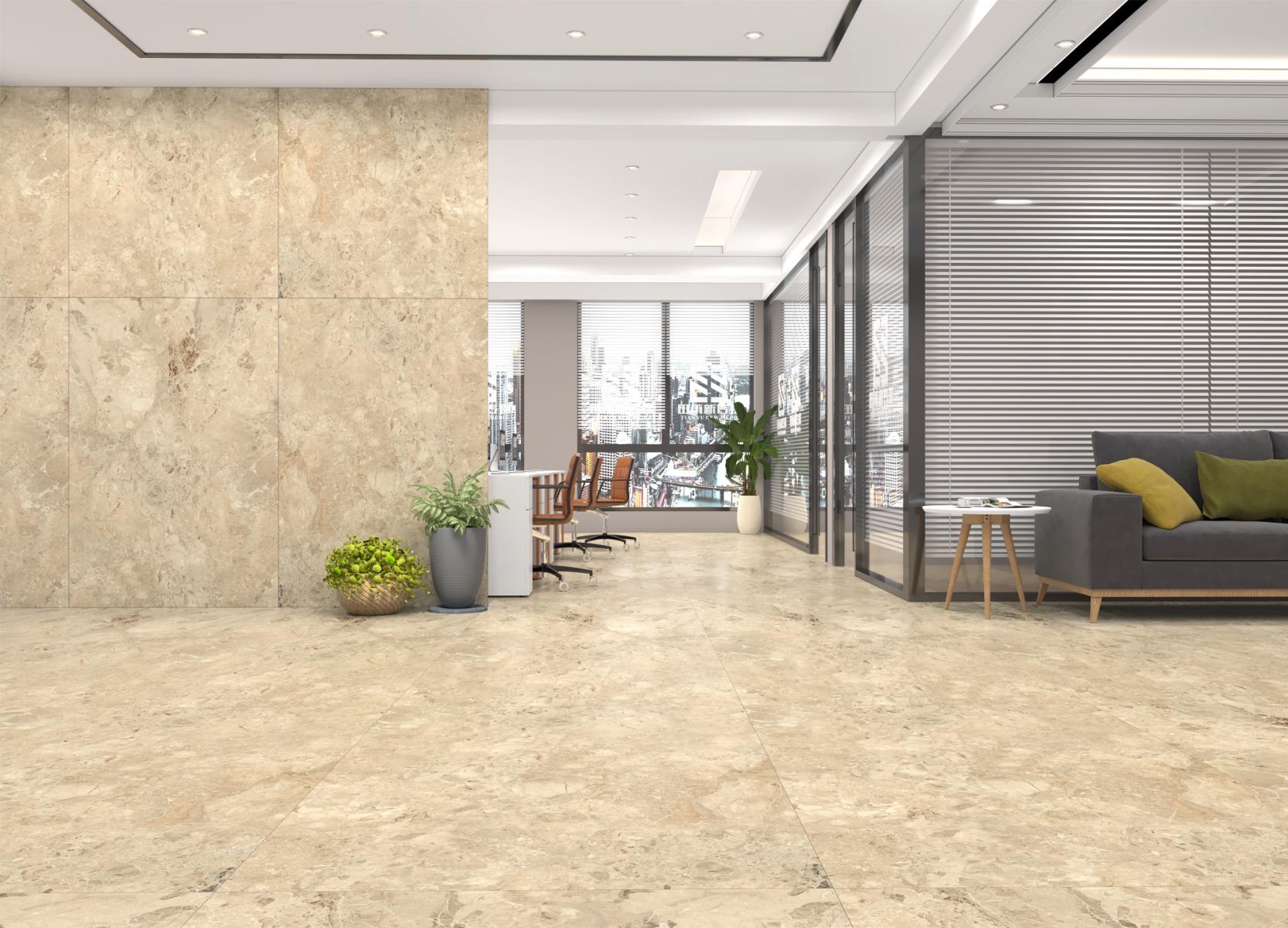 Matte Finish Silken Breccia Antico Marble Glazed Vitrified Tiles Floor Tiles