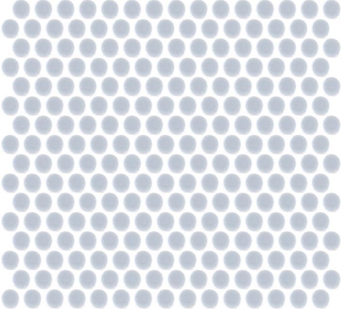 Glossy Finish Silver Gloss 3D Penny Round Ceramic tile 294x313 mm