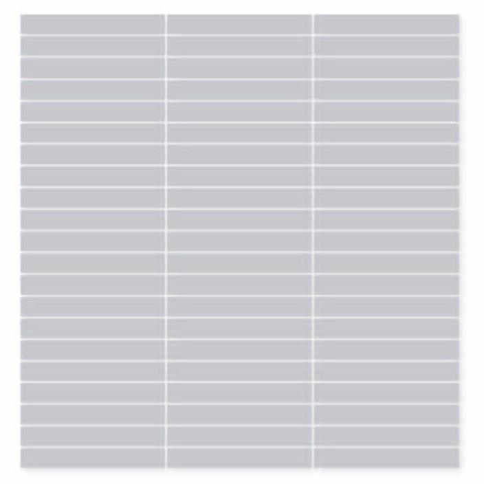 Glossy Finish Silver Gloss Stacked Bone Ceramic tile 285x300 mm