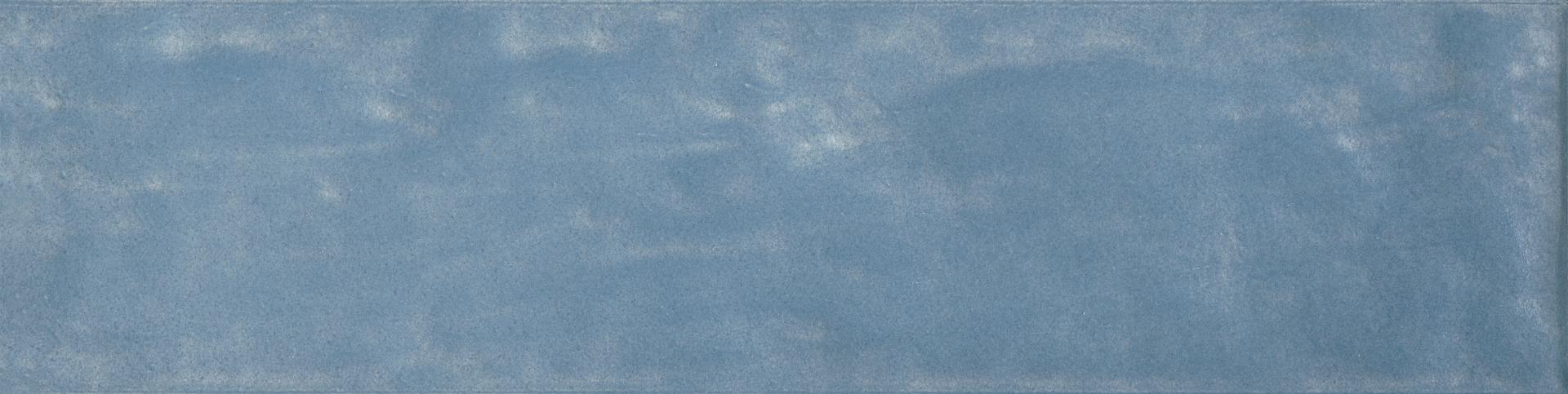 Matte Finish Sky Blue Lustre Smoky Subway Ceramic tile 65x260 mm
