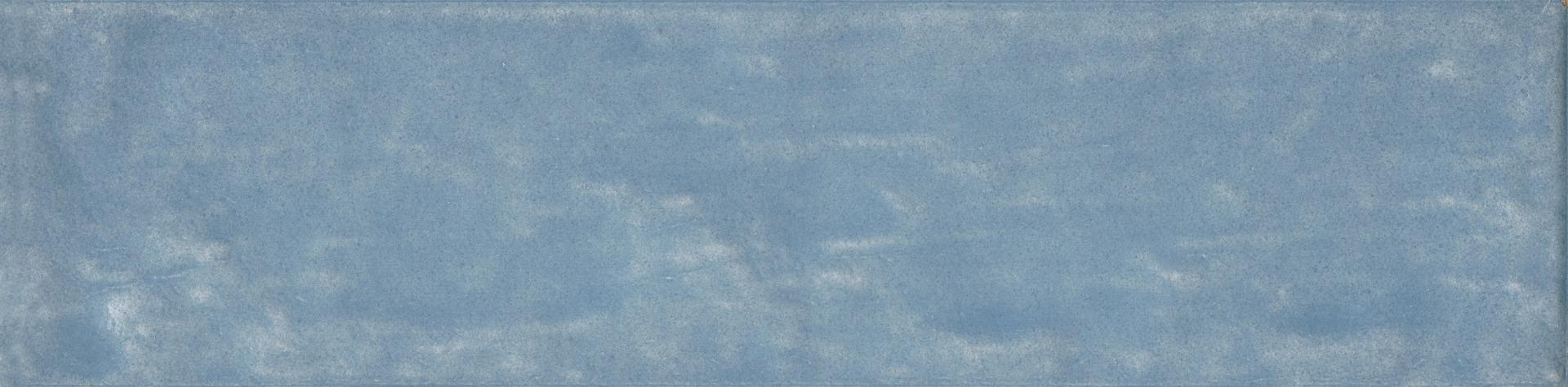 Matte Finish Sky Blue Lustre Smoky Subway Ceramic tile 65x260 mm