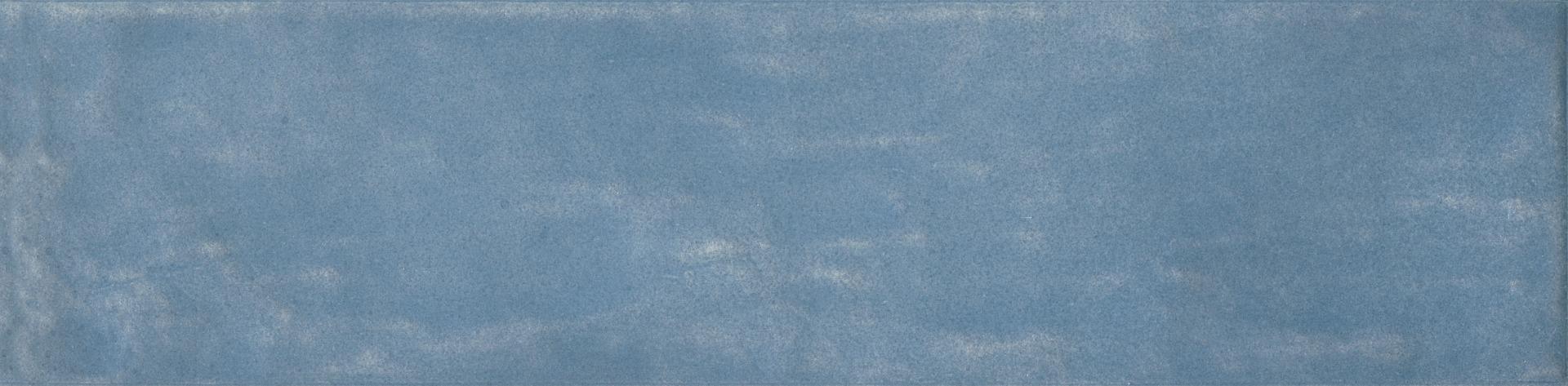 Matte Finish Sky Blue Lustre Smoky Subway Ceramic tile 65x260 mm