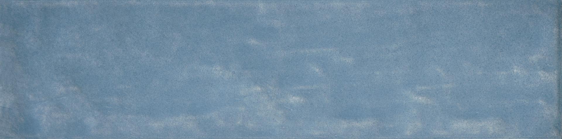 Matte Finish Sky Blue Lustre Smoky Subway Ceramic tile 65x260 mm