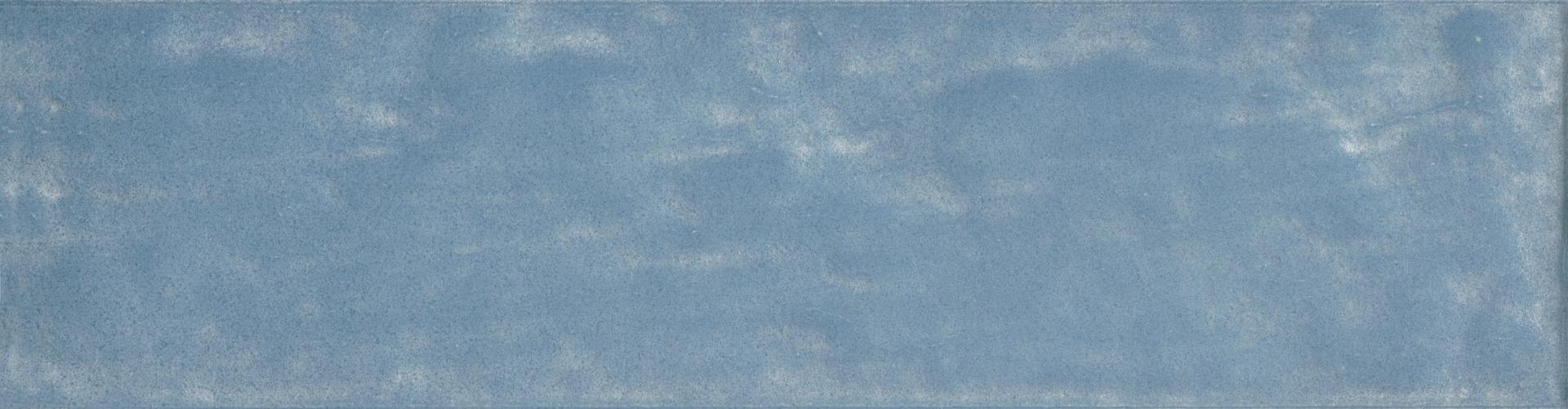Matte Finish Sky Blue Lustre Smoky Subway Ceramic tile 65x260 mm