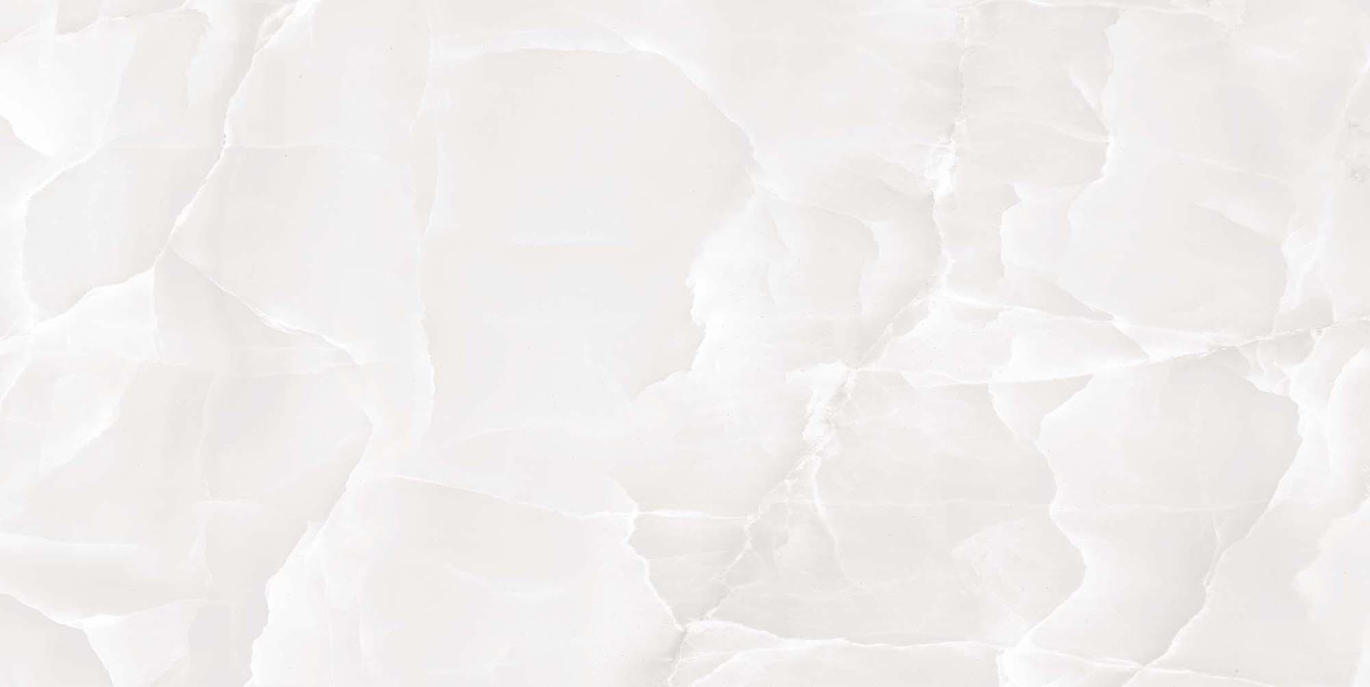 Glossy Finish Snow Crystal Onyx Marble Gloss Vitrified tile 600x1200 mm