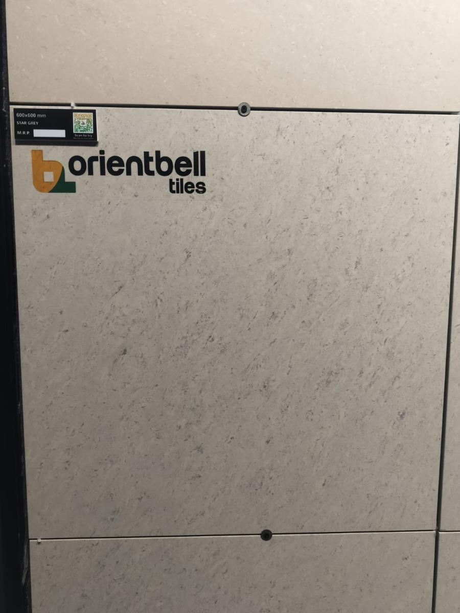 Glossy Finish Star Grey Vitrified tile 600x600 mm