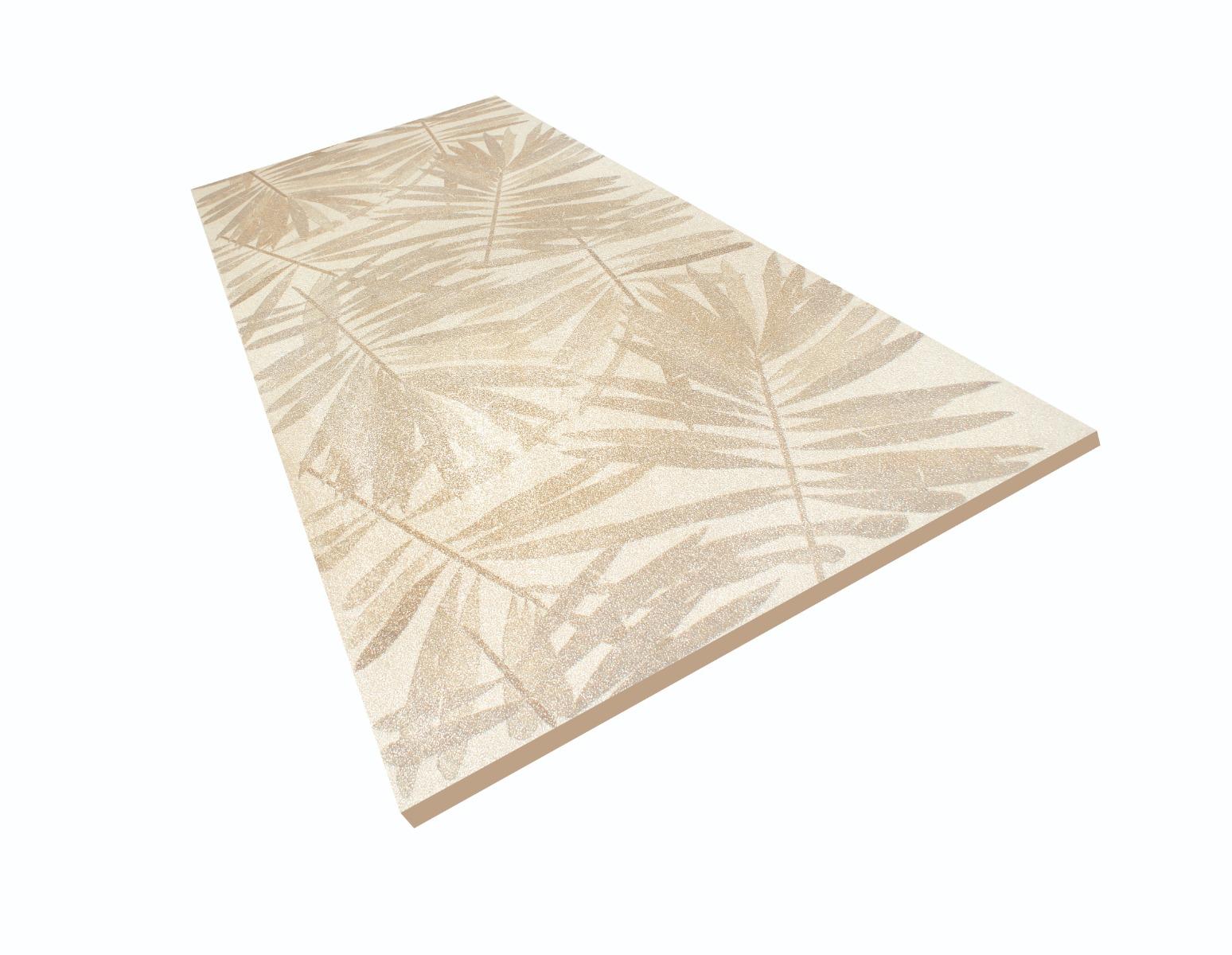 Sugar Sugar Decor Autumn Palm Leaf Art Glazed Vitrified Tiles 600x1200 mm