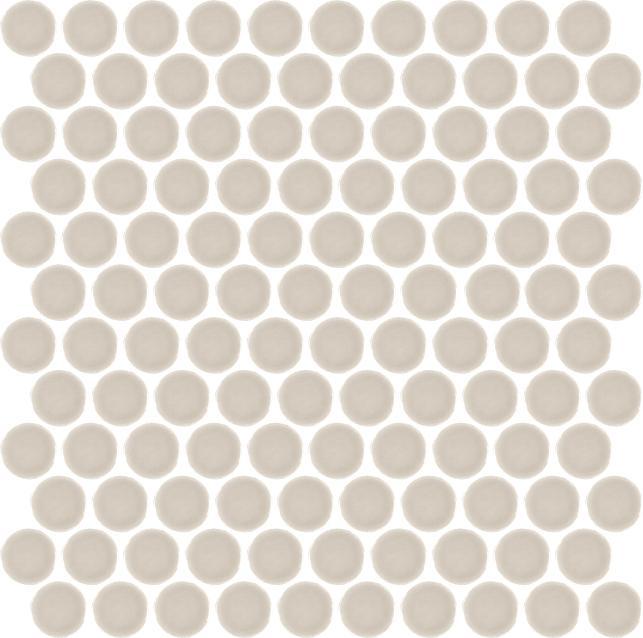 Glossy Finish Taupe Gloss Coin Ceramic tile 320x330 mm