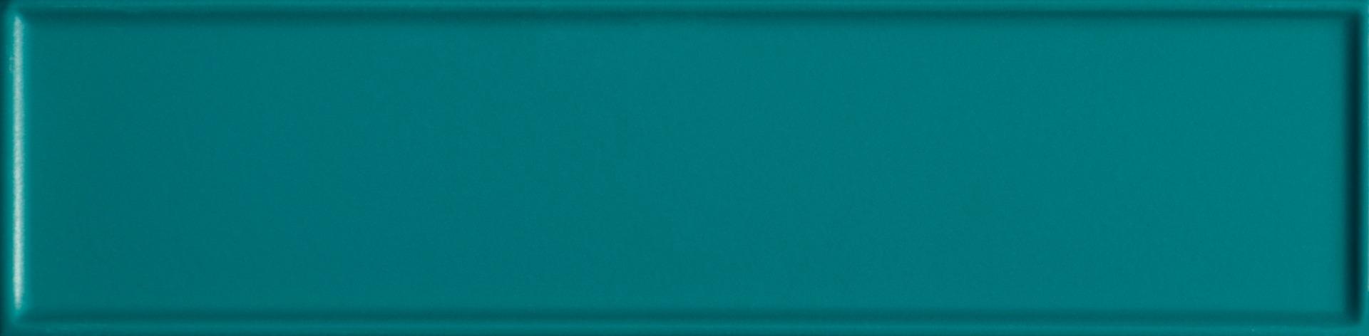 Matte Finish Teal Blue Matte Sandy Subway Ceramic tile 65x260 mm