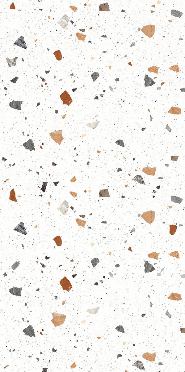 Carving Matte Terrazzo White Carving Porcelain tile 600x1200 mm