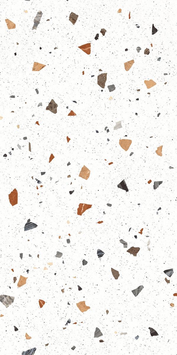 Carving Matte Terrazzo White Carving Porcelain tile 600x1200 mm