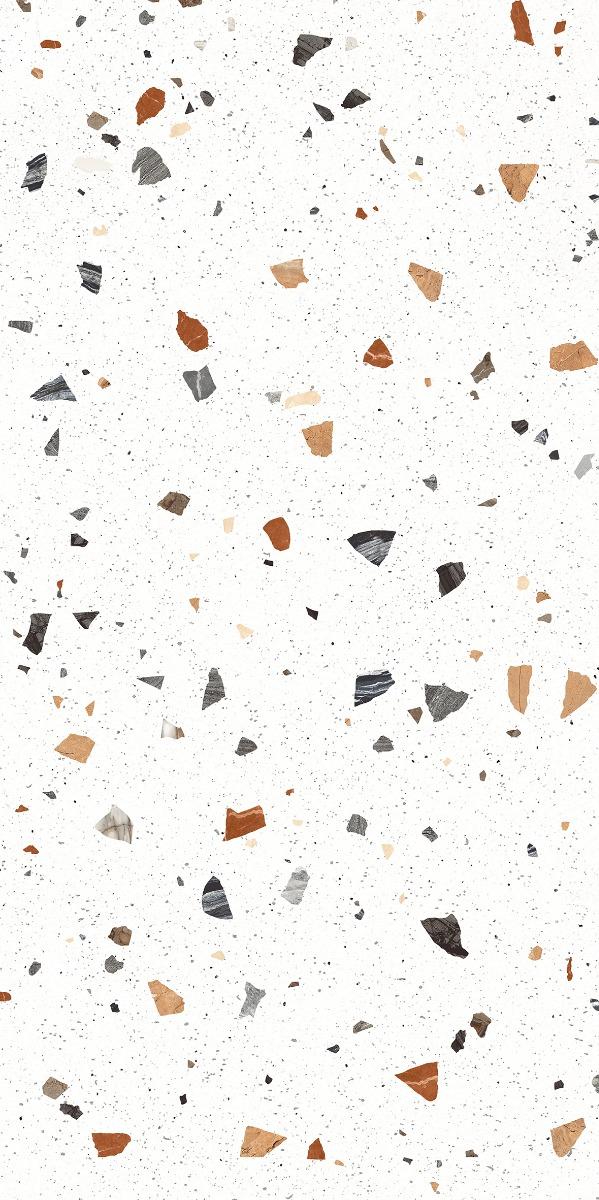 Carving Matte Terrazzo White Carving Porcelain tile 600x1200 mm