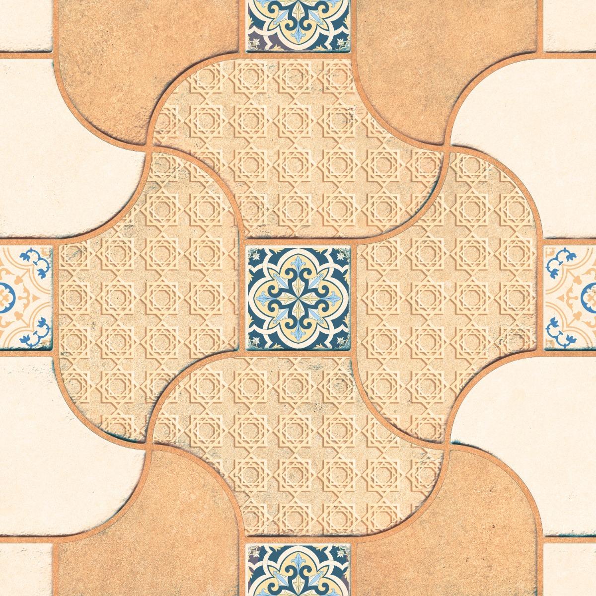 TL Beige Pinwheel Moroccan