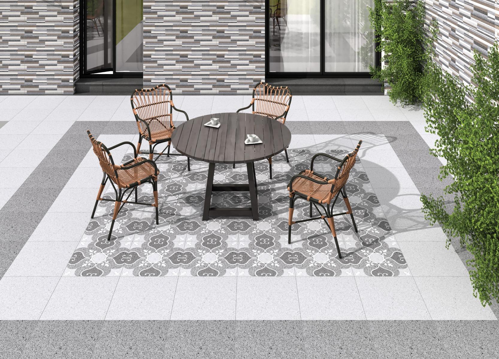 TL Grey Engraving Terrazzo