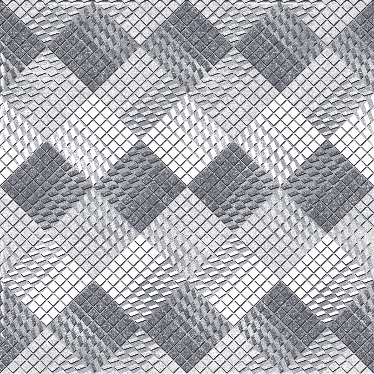 Matte Finish TL Grey Multi Small Mosaic Ceramic tile 400x400 mm