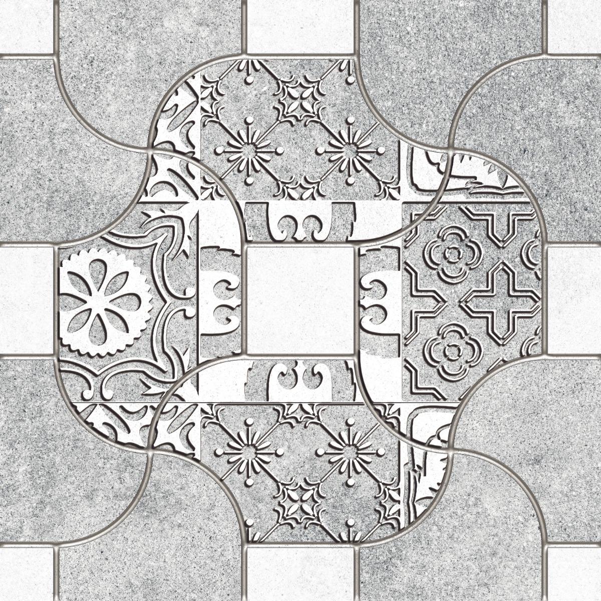 TL Warm Grey Pinwheel Ornamental