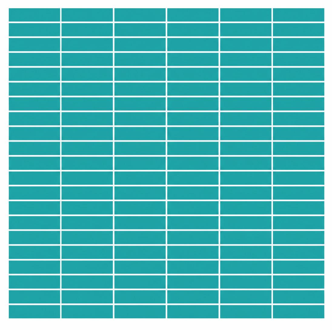 Glossy Finish Turquoise Gloss 3D Grid Stacked Brick Ceramic tile 292x300 mm