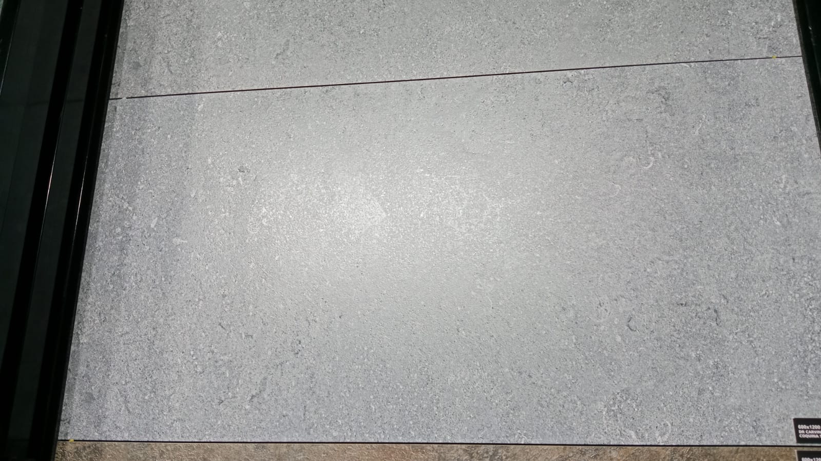 Matte Finish DR Carving Metal Coquina Sand Grey Glazed Vitrified Tiles 600x1200 mm