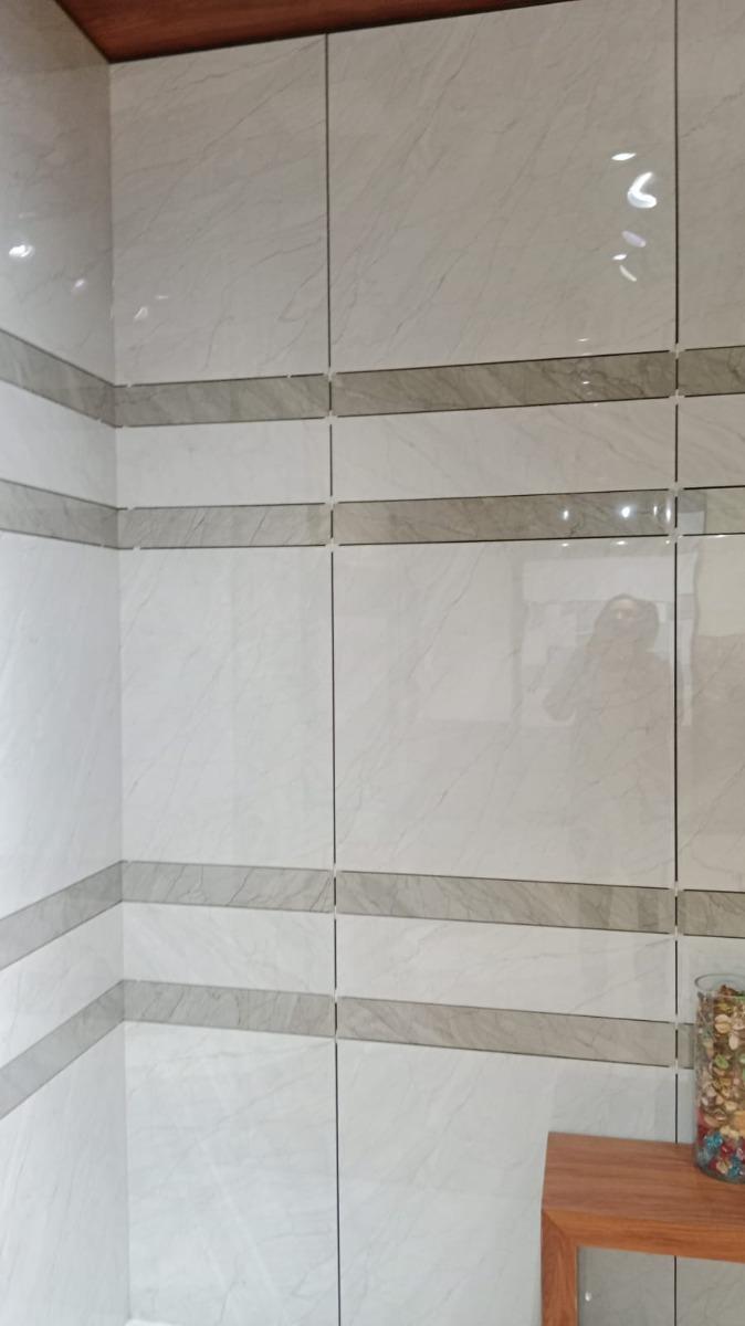 Glossy Finish PGVT Spider Marble Grey LT Glazed Vitrified Tiles 600x600 mm