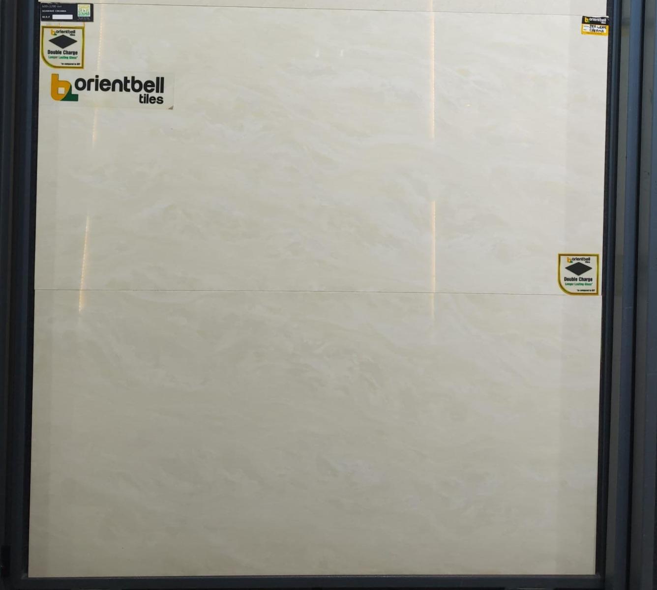 Glossy Finish Seawave Creama Vitrified tile 600x1200 mm