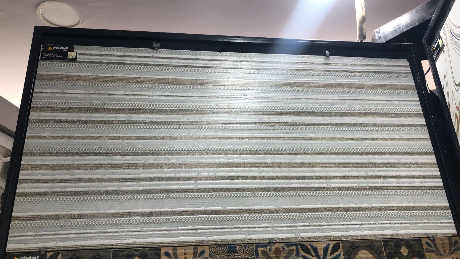 Matte Finish Linea Decor Grainy Multi Glazed Vitrified Tiles 600x1200 mm