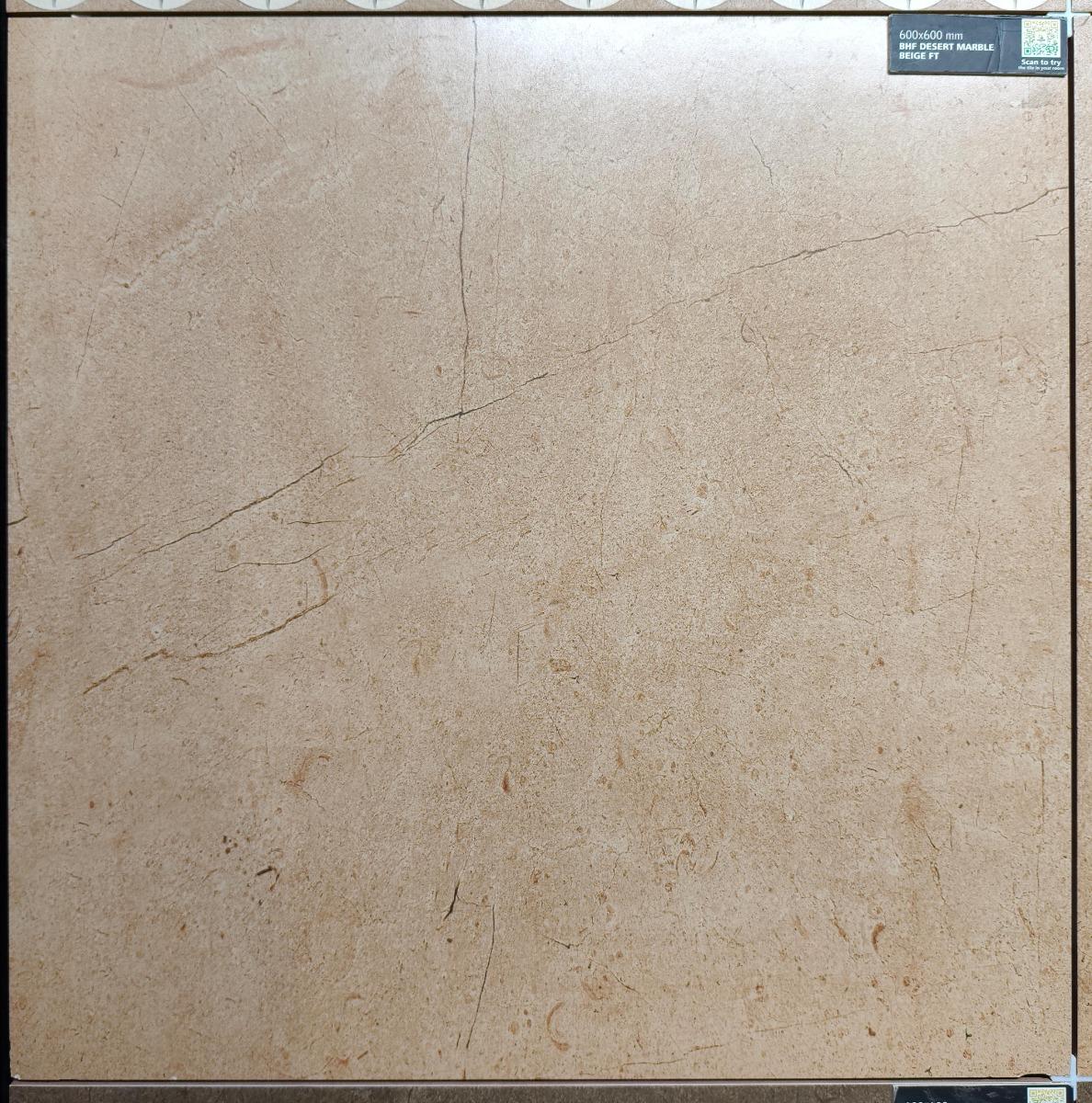 Matte Finish BHF Desert Marble Beige FT Forever tile 600x600 mm