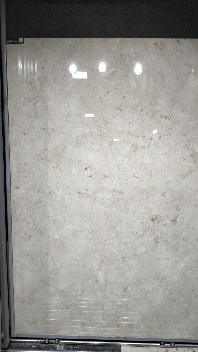 Glossy Finish PGVT Breccia Marble Beige Glazed Vitrified Tiles 800x1600 mm