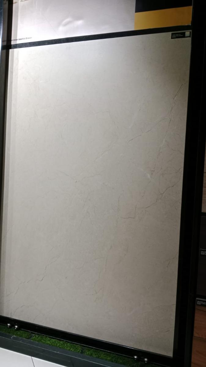 Matte Finish Silken Istan Marble Brown Glazed Vitrified Tiles 1200x1800 mm