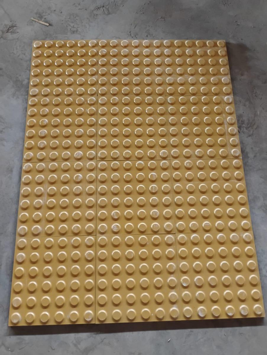 Matte Finish Terracotta Round Dots Tactile Vitrified tile 300x300 mm