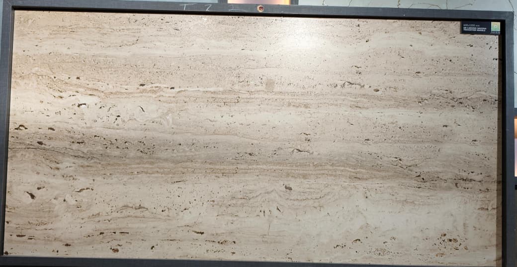 Matte Finish DR Carving Navona Travertine Marble Carving tile 600x1200 mm
