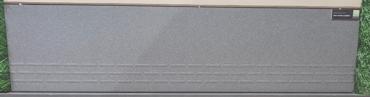 Matte Finish Step Sahara Carbon Full Body Vitrified Tiles 300x1200 mm