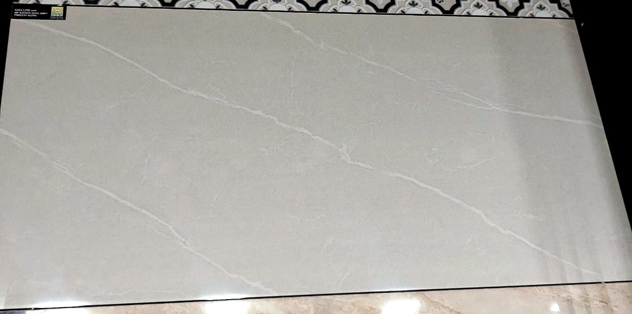 Glossy Finish DR Avenza Dove Grey Endless Gloss false tile 600x1200 mm