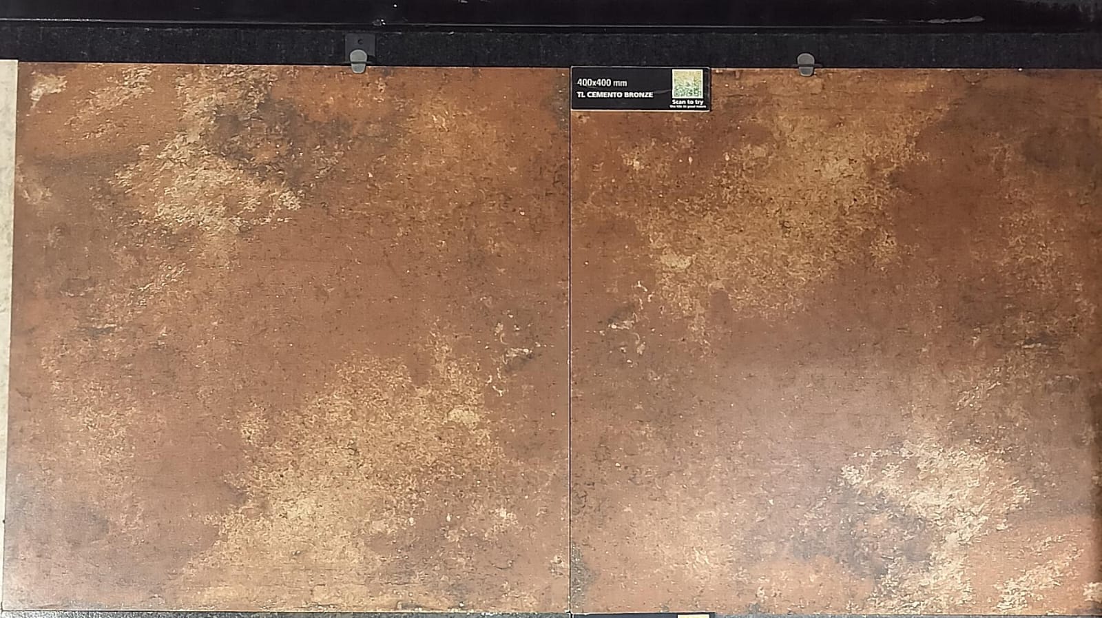 Matte Finish TL Cemento Bronze Ceramic tile 400x400 mm