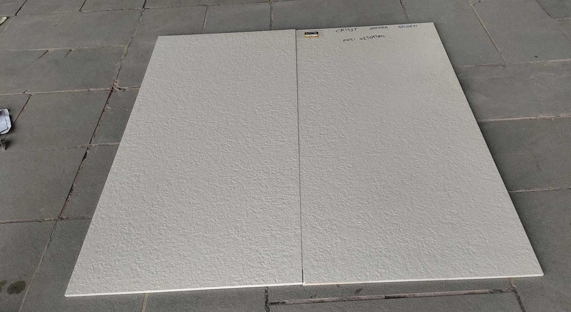 Matte Finish Crust Sahara Golden Vitrified tile 600x1200 mm