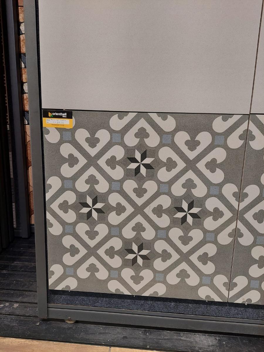 Matte Finish GFT BDF Moroccan Art Grey FT Ceramic tile 600x600 mm