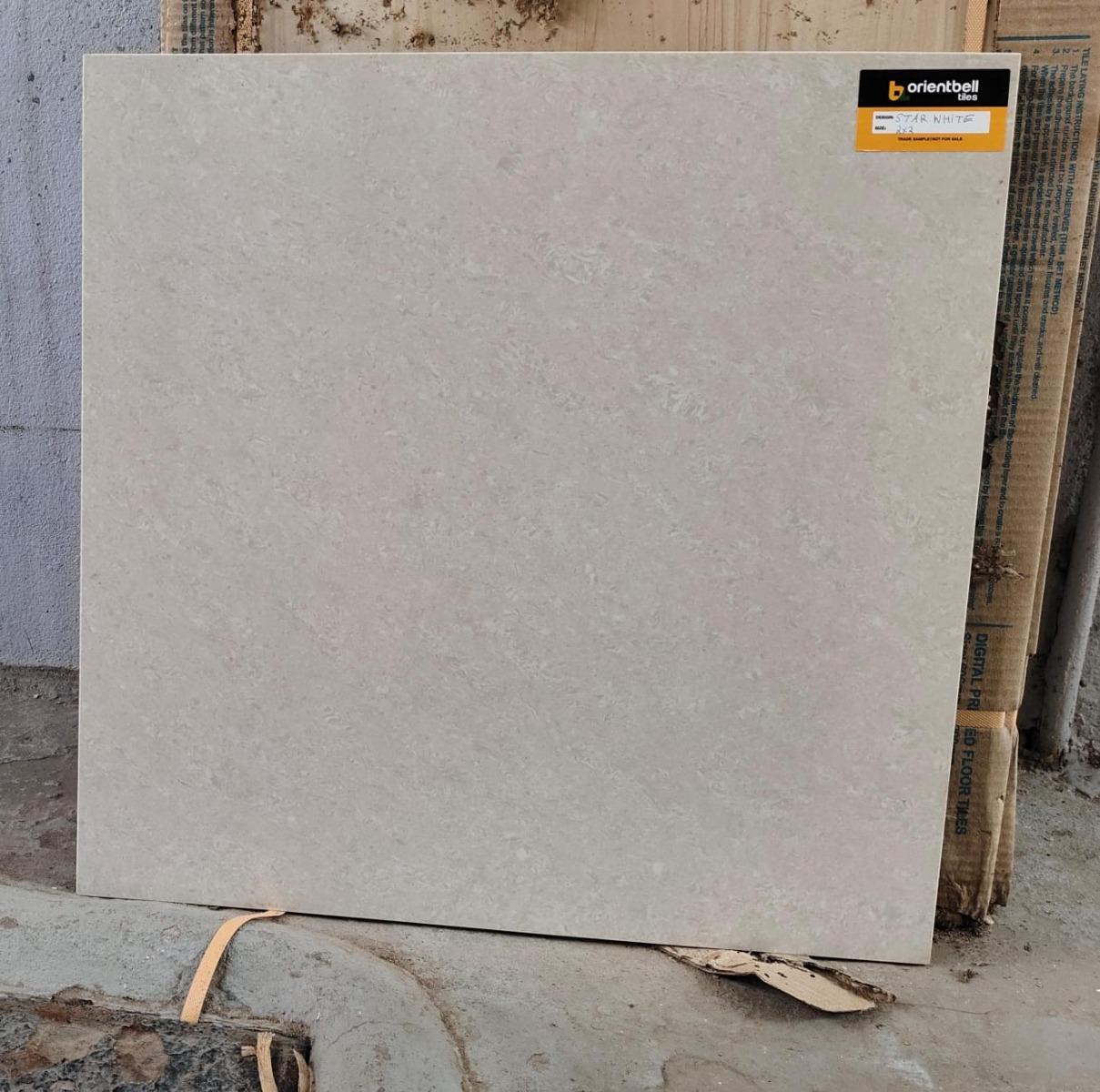 Glossy Finish Star White Vitrified tile 600x600 mm
