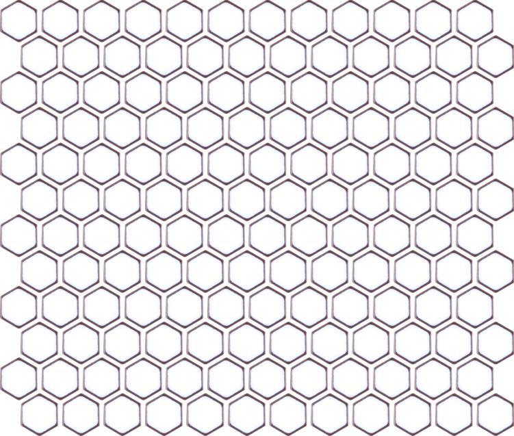 Glossy Finish White Gloss 3D Mini Hexagon Ceramic tile 255x295 mm