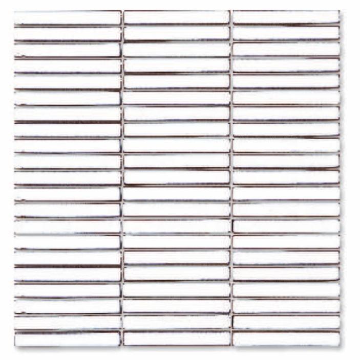 Glossy Finish White Gloss 3D Stacked Bone Ceramic tile 285x300 mm